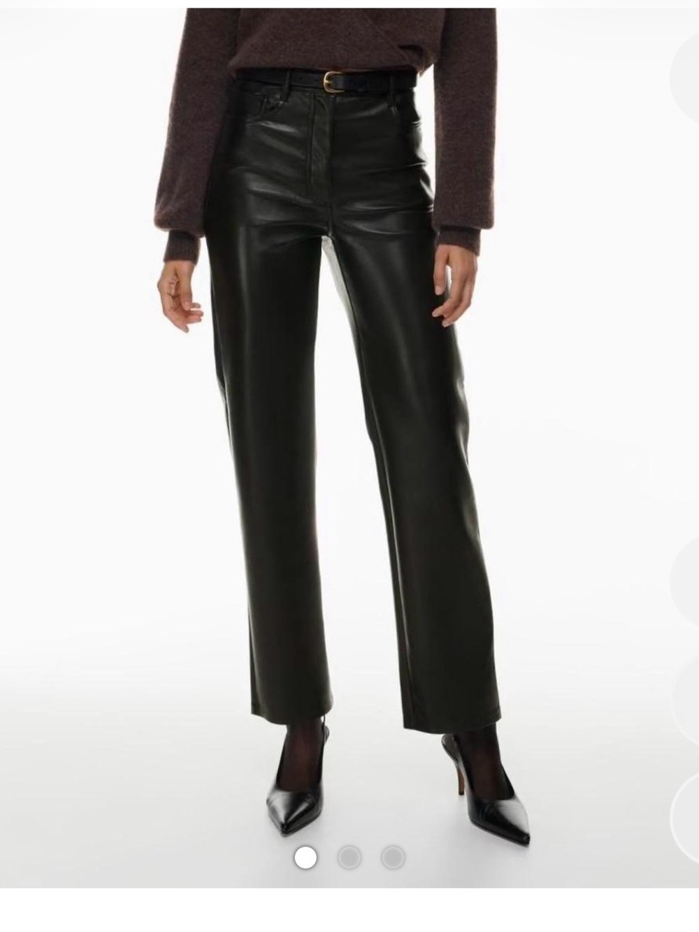 Aritzia Wilfred Faux Leather Pants NWOT - size 10